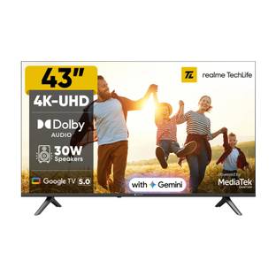 realme TechLife 108 cm (43 inch) Ultra HD (4K) LED Smart Google TV 2026 Edition