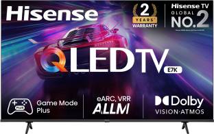 Coming Soon Add to Compare Hisense E7K 139 cm (55 inch) QLED Ultra HD (4K) Smart VIDAA TV With Dolby Vision and Atmos Operating System: VIDAA Ultra HD (4K) 3840 × 2160 Pixels 2 Years Warranty on Product ₹69,999