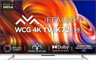 Currently unavailable Add to Compare iFFALCON by TCL K72 139 cm (55 inch) Ultra HD (4K) LED Smart Android TV with Hands Free Voice Control ... 4.2624 Ratings & 120 Reviews Operating System: Android Ultra HD (4K) 3840 x 2160 Pixels 1 Year Warranty on Product ₹31,999 ₹73,900 56% off Free delivery by Tomorrow Hot Deal Upto ₹11,000 Off on Exchange