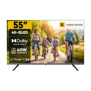 realme TechLife 139 cm (55 inch) QLED Ultra HD (4K) Smart Google TV