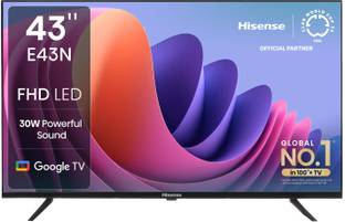 Hisense 108 cm (43 inch) Full HD LED Smart Google TV with Dolby Audio, 30W Powerful Sound, HDR 10, Super Bright Panel