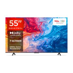 TCL P71B Pro 139 cm (55 inch) QLED Ultra HD (4K) Smart Google TV with Hands Free Voice Control |Dolby ...