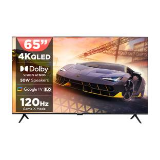 MOTOROLA 165 cm (65 inch) QLED Ultra HD (4K) Smart Google TV with 5.0 OS, 50 W speaker, 120Hz Game acc...