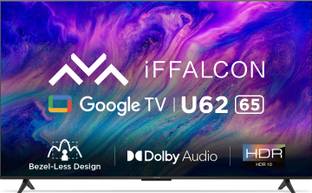 iFFALCON by TCL U62 164 cm (65 inch) Ultra HD (4K) LED Smart Google TV with 24W Dolby Audio, HDR10 and Bezel-Less Design (iFF65U62)