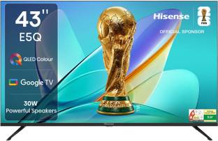 Hisense 43E5Q 108 cm (43 inch) QLED Full HD Smart Google TV 2025 Edition with 30W Powerful Sound Outpu...