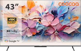 Coocaa Frameless 108 cm (43 inch) QLED Ultra HD (4K) Smart Google TV with Matte Display