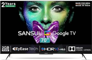Sansui 178 cm (70 inch) Ultra HD (4K) LED Smart Google TV with Google TV OS With Dolby Atmos	& EyEase ...