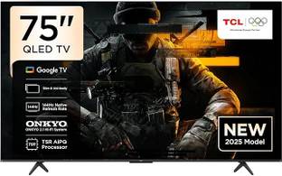 TCL 189 cm (75 inch) QLED Ultra HD (4K) Smart Google TV 2025 Edition with 144Hz| Dolby Atmos & DTS Vir...