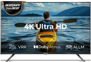acerpure TV by Acer (2024 Series) 108 cm (43 inch) Ultra HD (4K) LED Smart Google TV with Bezel-Less Google OS VRR ALLM Dolby ATMOS (AP43UG51ASFTD)