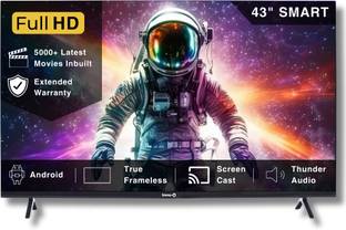 InnoQ Spectra 108 cm (43 inch) Full HD LED Smart Android TV with 30W Boom Speakers| 1000+ Smart Apps - Games, Mobile Screen Connect, Pixel Colour Enhancer