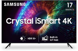 Samsung Crystal 4K iSmart Series 108 cm (43 inch) Ultra HD (4K) LED Smart Tizen TV with Crystal Processor 4K | PurColor | One Billion Color | HDR 10+ Support | TV Key | Triple Protection | ConnectShare | SmartThings App Support | Knox Security