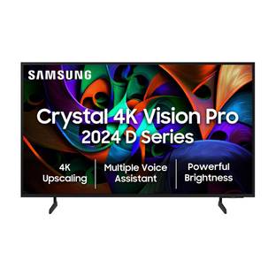 Samsung Crystal 4K Vision Pro 108 cm (43 inch) Ultra HD (4K) LED Smart Tizen TV with Bright Vision | 4...