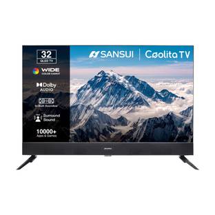 Sansui 80 cm (32 inch) QLED HD Ready Smart Coolita TV with Dolby Audio| Built-in Soundbar| Surround So...