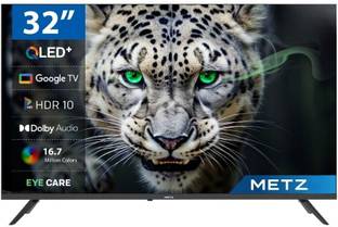 Metz Frameless 81.28 cm (32 inch) QLED HD Ready Smart Google TV 2025 Edition with Dolby Audio, 20W Speaker Output, Micro Border Design, Eye Care Technology