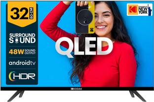 KODAK Matrix 80 cm (32 inch) QLED HD Ready Smart Android TV with Dolby Digital Plus | 48W Sound Output...