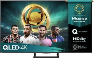 Hisense 139 cm (55 inch) QLED Ultra HD (4K) Smart VIDAA TV with Quantum Dot Technology | 8bit+FRC colo...