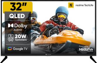 realme TechLife 80 cm (32 inch) QLED HD Ready Smart Google TV 2026 Edition