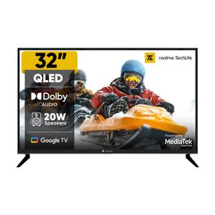 realme TechLife 80 cm (32 inch) QLED HD Ready Smart Google TV 2026 Edition
