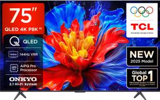 TCL 189 cm (75 inch) QLED Ultra HD (4K) Smart Google TV 2025 Edition with HVA Panel | Dolby Vision- At...