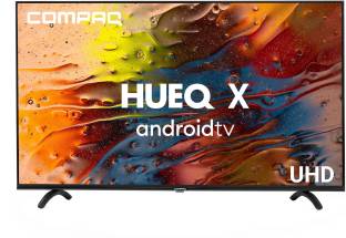 Add to Compare Compaq 127 cm (50 inch) Ultra HD (4K) LED Smart Android TV with 2GB RAM,Dolby Audio,Bezel-less Screen,... 4.22,862 Ratings & 472 Reviews Operating System: Android Ultra HD (4K) 3840 x 2160 Pixels 1 Year Warranty on Product ₹21,499 ₹43,999 51% off Free delivery by Today Upto ₹7,000 Off on Exchange Bank Offer