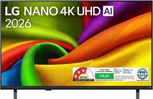 LG 139 cm (55 inch) Ultra HD (4K) NanoCell Smart WebOS TV with NANO 4K AI UHD TV with α7 AI Processor ...