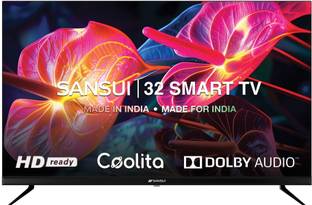 Sansui 80 cm (32 inch) HD Ready LED Smart Coolita TV with Dolby Audio | Surround Sound | A+ Panel | 16...
