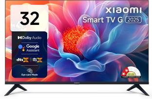 XIAOMI G Series 80 cm (32 inch) QLED HD Ready Smart Google TV 2025 Edition with Dolby Audio| Wide Colo...