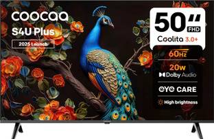 Coocaa S4U Plus 126 cm (50 inch) Full HD LED Smart Coolita TV 2025 Edition with Dolby Audio| Narrow Fr...