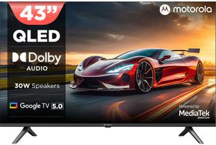 MOTOROLA 108 cm (43 inch) QLED Ultra HD (4K) Smart Google TV