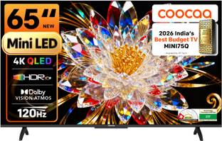 Coocaa 164 cm (65 inch) Ultra HD (4K) Mini LED Smart Google TV 2025 Edition with Local Dimming -2025 E...