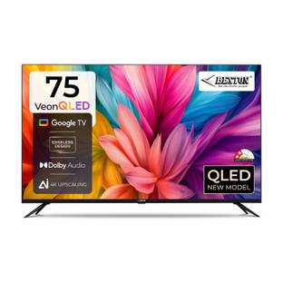 BESTON 189 cm (75 inch) QLED Ultra HD (4K) Smart Google TV
