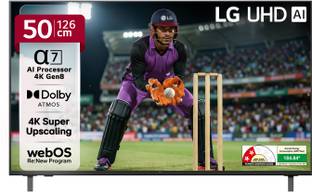 LG AI TV UA8200 126 cm (50 inch) Ultra HD (4K) LED Smart WebOS TV with Alpha7 AI Processor 4K Gen8 | 4...