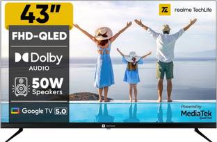realme TechLife 109 cm (43 inch) QLED Full HD Smart Google TV 2026 Edition