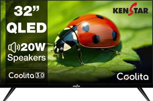 Kenstar 80 cm (32 inch) QLED HD Ready Smart Coolita TV 2025 Edition with 20W Speakers 300 Nits Brightn...