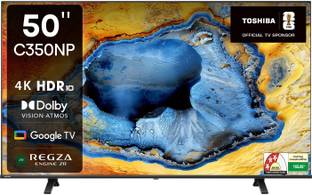 TOSHIBA C350NP 126 cm (50 inch) Ultra HD (4K) LED Smart Google TV with Dolby Vision Atmos and REGZA En...