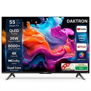 daktron 55 INCH 140 cm (55 inch) Full HD LED Smart Android TV 2026 Edition with 55-inch TV in India ty...
