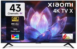 XIAOMI X Series 108 cm (43 inch) Ultra HD (4K) LED Smart Google TV with Dolby Vision | HDR 10 | 30W Do...