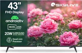 skylive 109.22 cm (43 inch) Full HD LED Smart Android TV with Bezel-Less LED Television