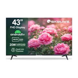 skylive 109.22 cm (43 inch) Full HD LED Smart Android TV 2026 Edition with Bezel-Less LED Television