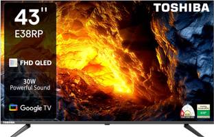 TOSHIBA 108 cm (43 inch) QLED Full HD Smart Google TV 2025 Edition with 30W Powerful Sound, Dolby Audi...