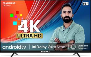 Foxsky 139 cm (55 inch) Ultra HD (4K) LED Smart Android TV