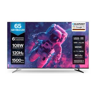 Blaupunkt Milkyway Series 164 cm (65 inch) Ultra HD (4K) Mini LED Smart Google TV with |6 Speaker with...