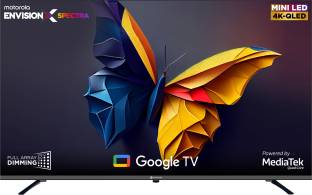 MOTOROLA EnvisionX Spectra 140 cm (55 inch) Ultra HD (4K) Mini LED Smart Google TV 2024 Edition with D...