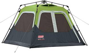 COLEMAN 8 Person Fastpitch Instant Cabin Pre-attached Poles Tent - For 60-Second Fastpitch Setup, Outdoor, Travel, Camping, Trekking