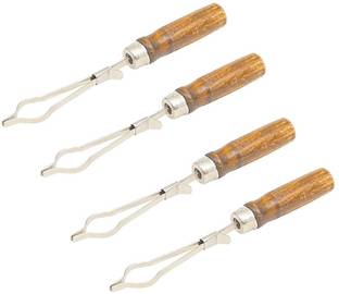 OCTA Precision Wooden Lab Test Tube Holder, 4 pieces Test Tube Clamp