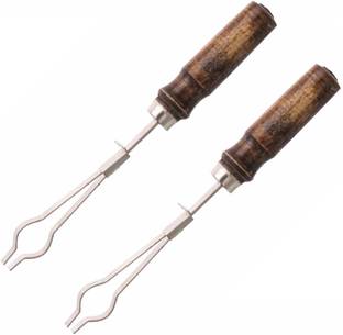 COMETEK Test tube Stand - Wooden Handle - 2pc Test Tube Clamp