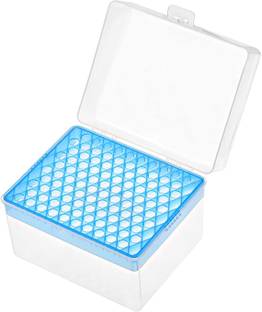 Apex Labs Pipette Tips Box, for 1ml Pipettor Tips (Clear, Light Blue, 0.32-Inch Hole Dia) Polypropylene Test Tube Rack