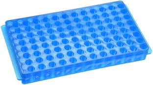 Labzee 96-Well Blue Rack for 0.2ml, 0.5ml, 1.5ml, 2ml Polypropylene Test Tube Rack