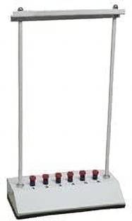 wkm Push type 6 Tubes ESR Stand for Laboratory and Pathology Iron Test Tube Rack