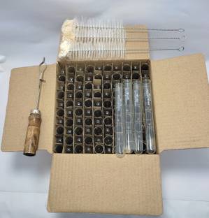 moolenterprises 15 ml Rimmed Glass Test Tube